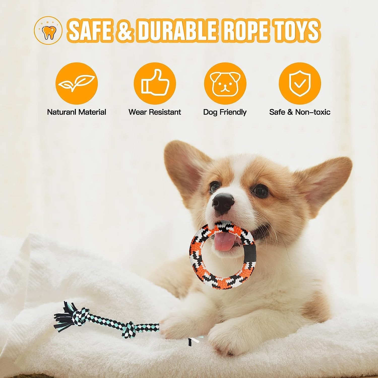 Aitmexcn Dog Rope Toys for Large Medium Dog | PetNestUK