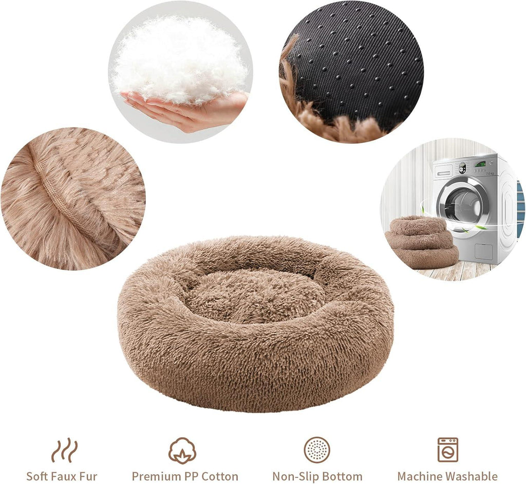 YOJOGEE Calming Donut Puppy Bed for Medium Small | PetNestUK