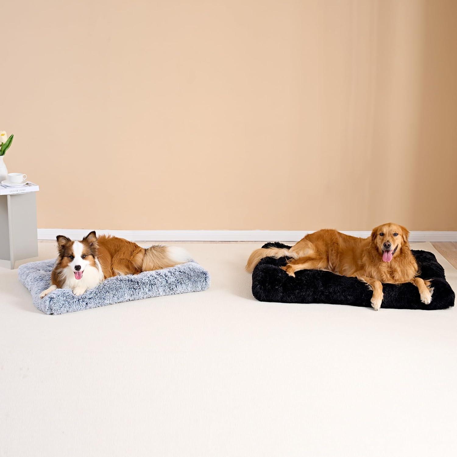 EHEYCIGA Calming Dog Bed Medium, Fluffy Anti | PetNestUK