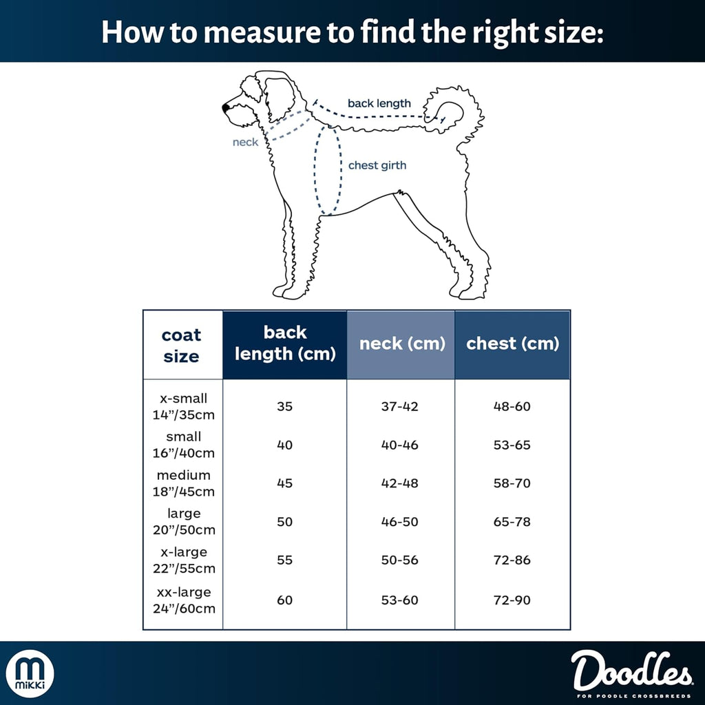 Mikki Doodles Dog Raincoat, Waterproof, | PetNestUK