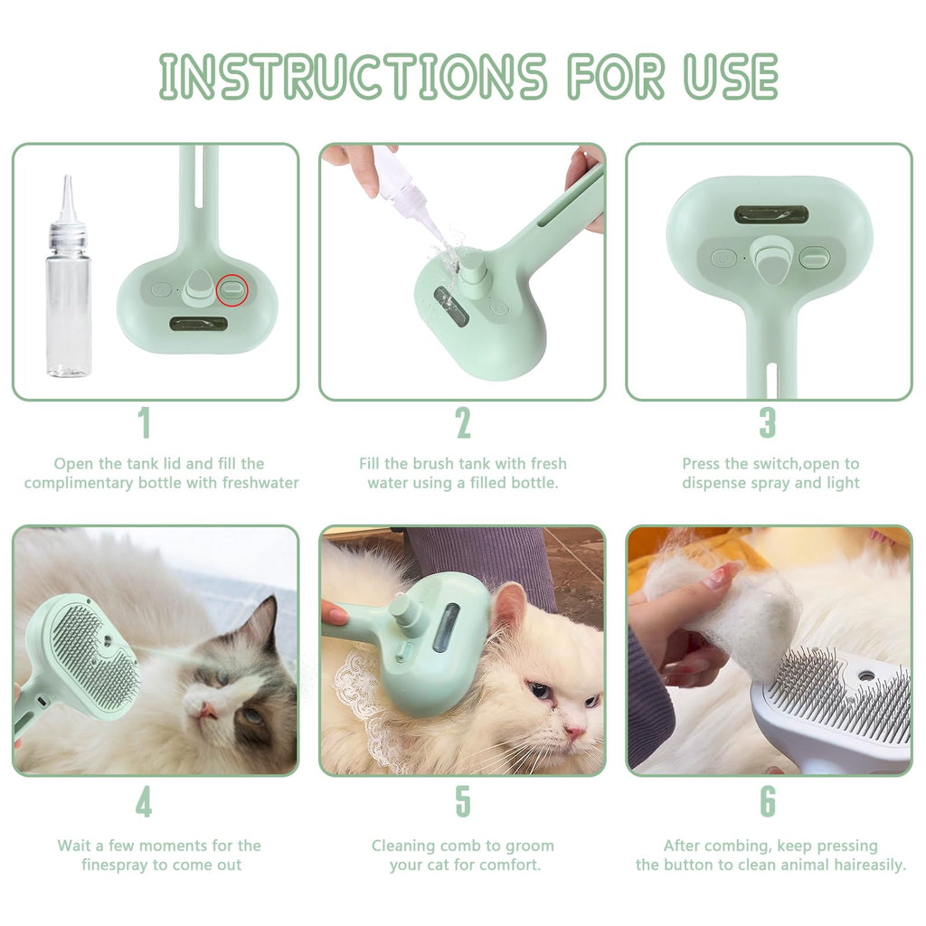 2 in 1 Pet Spray Hair Removal Comb | PetNestUK
