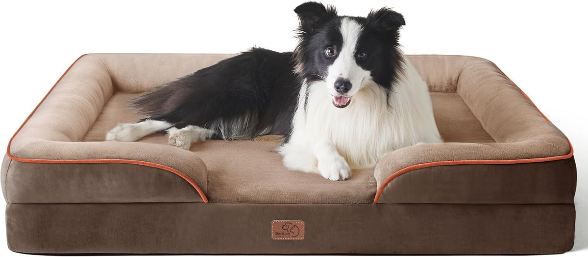 Bedsure Foam Dog Sofa Bed with Removable Cover
