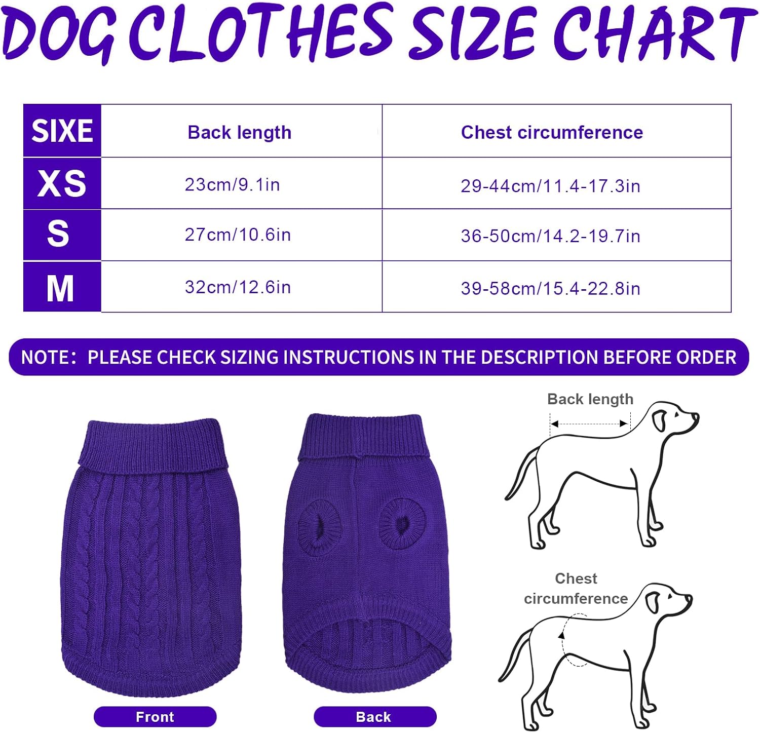 Small Dog Jumper, Warm Puppy Sweater for Small | PetNestUK