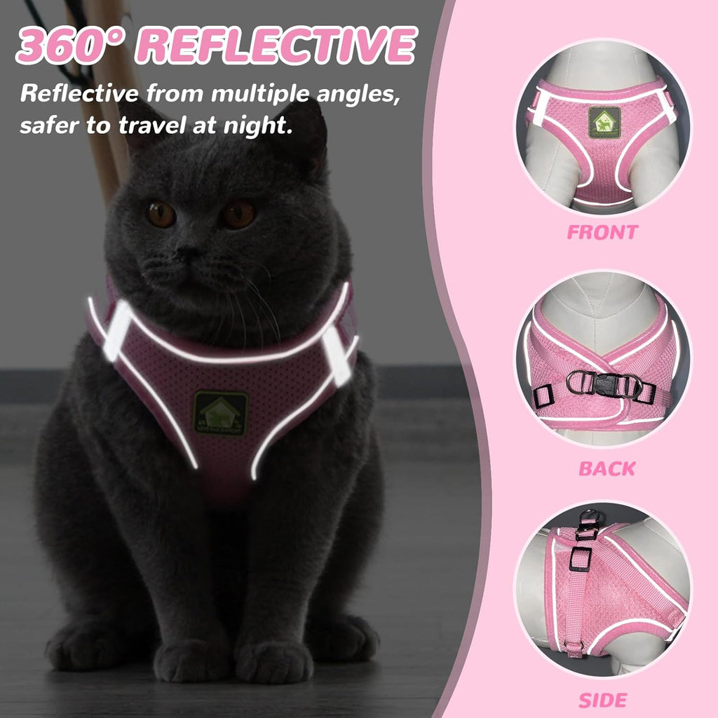 Cat Harness and Lead Set,Adjustable Reflective | PetNestUK
