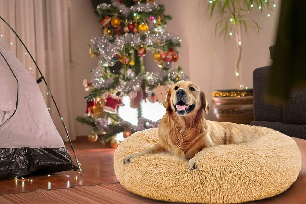 MFOX Faux-Fur Donut Pet Bed