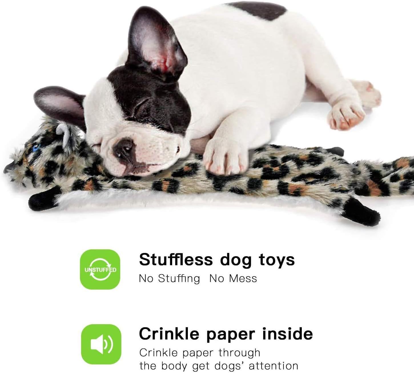 Newthinking No Stuffing Dog Toys, 5 Pack Squeaky | PetNestUK