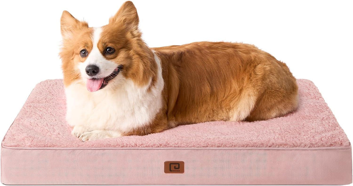 EHEYCIGA Foam Dog Mattress with Removable Cover
