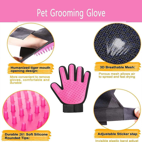 BYETOO Pet Grooming Gloves, One Pair