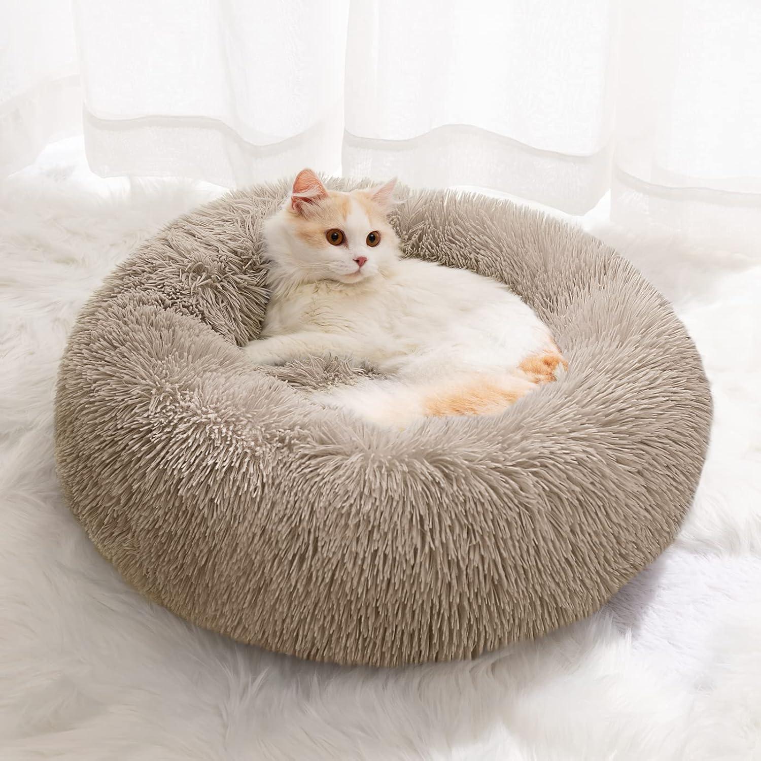YOJOGEE Calming Donut Puppy Bed for Medium Small | PetNestUK
