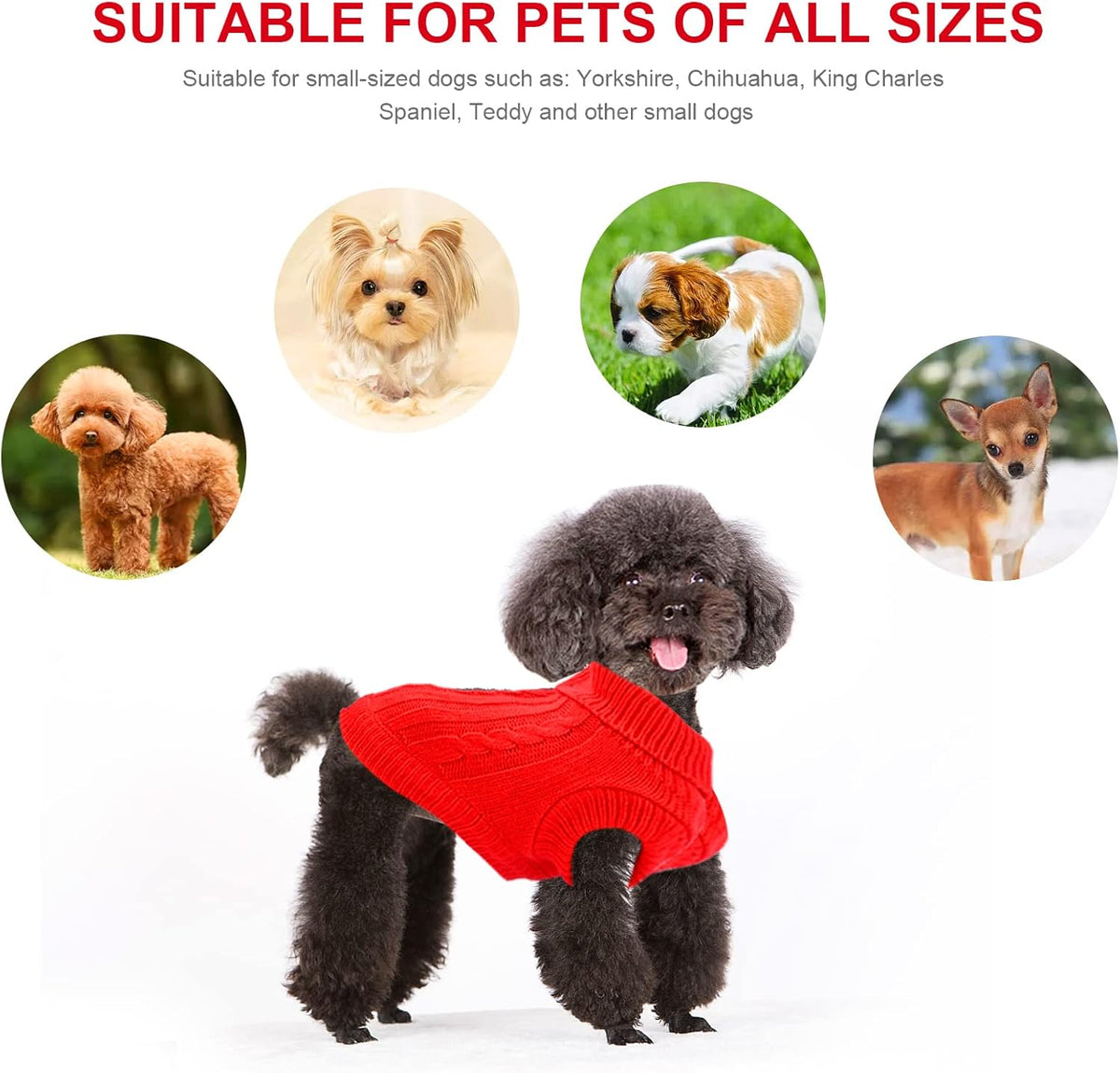 Knitted Jumper for Small Dogs