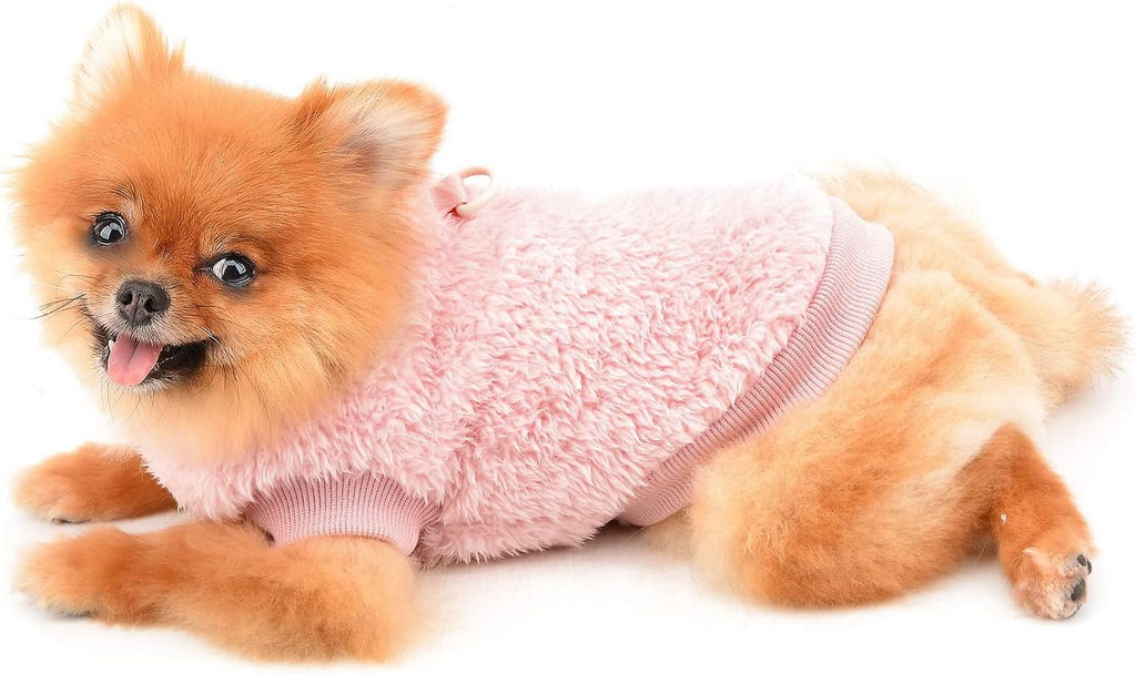 SMALLLEE_LUCKY_STORE Pet Sherpa Fleece Jumper | PetNestUK