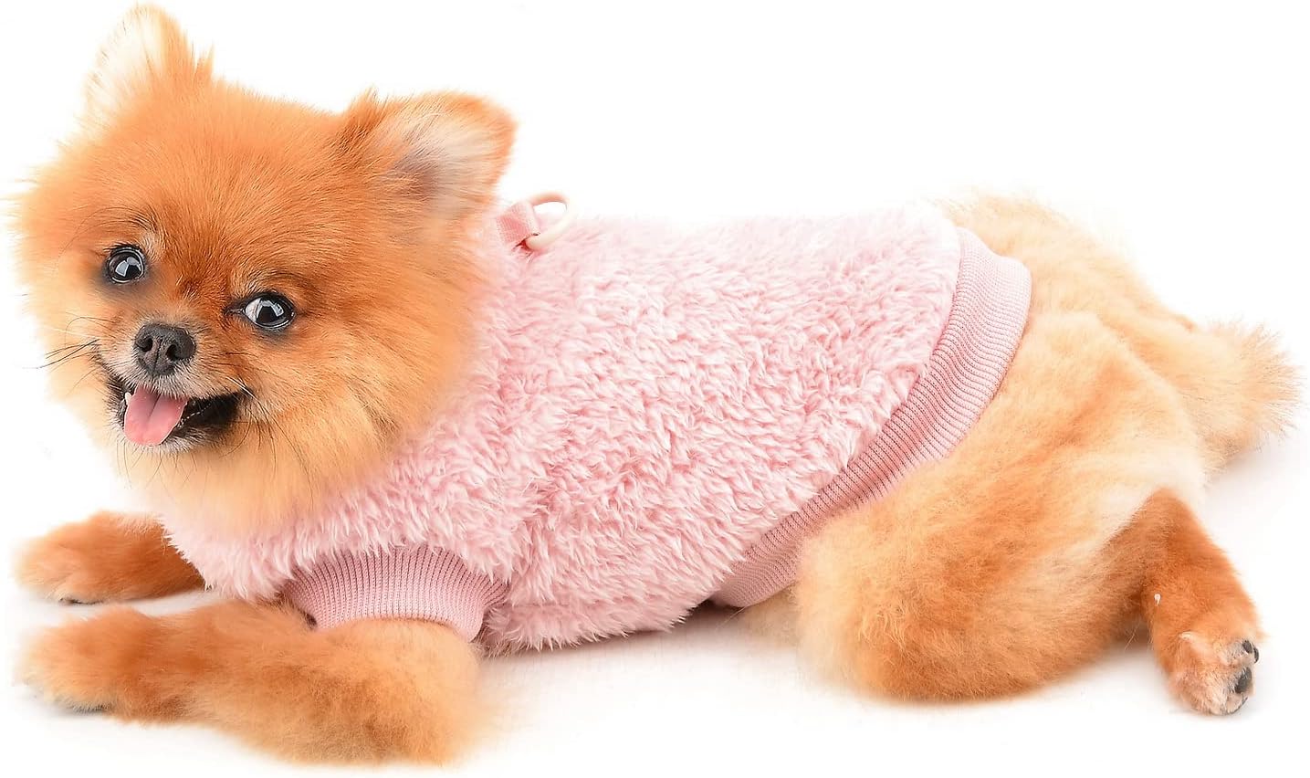 SMALLLEE_LUCKY_STORE Pet Sherpa Fleece Jumper | PetNestUK