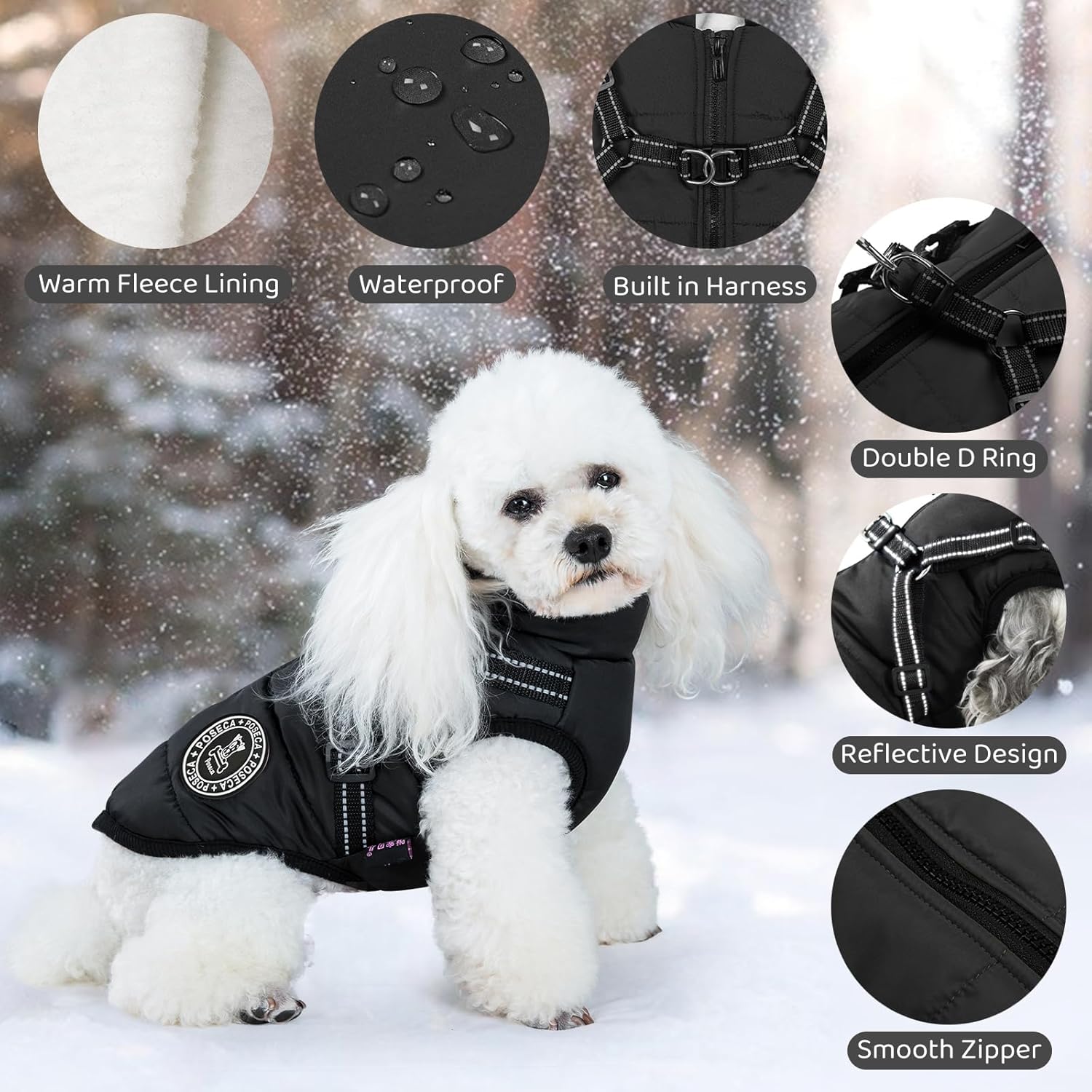 Poseca Dog Clothes for Small Dogs Dog Coat | PetNestUK