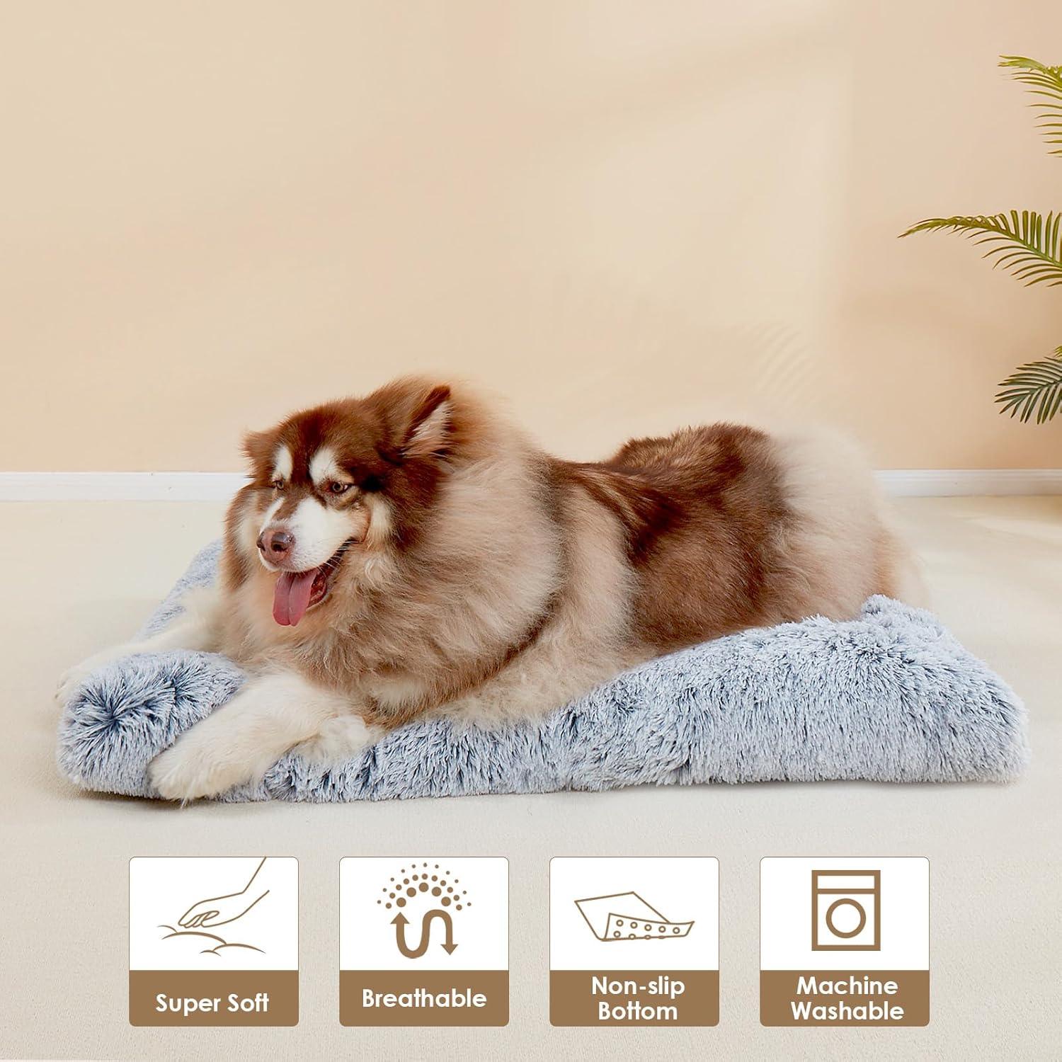EHEYCIGA Calming Dog Bed Medium, Fluffy Anti | PetNestUK