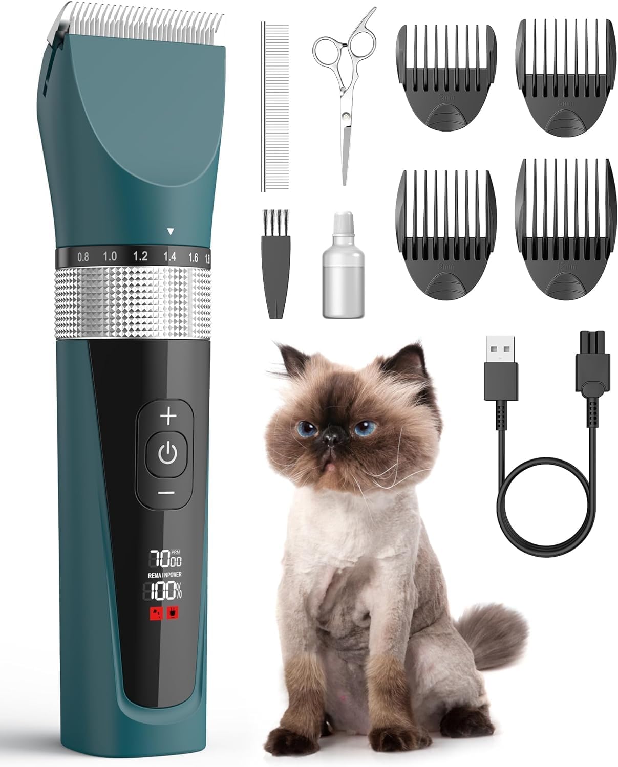 oneisall Cat Clippers for Matted Fur, 5-Speed | PetNestUK