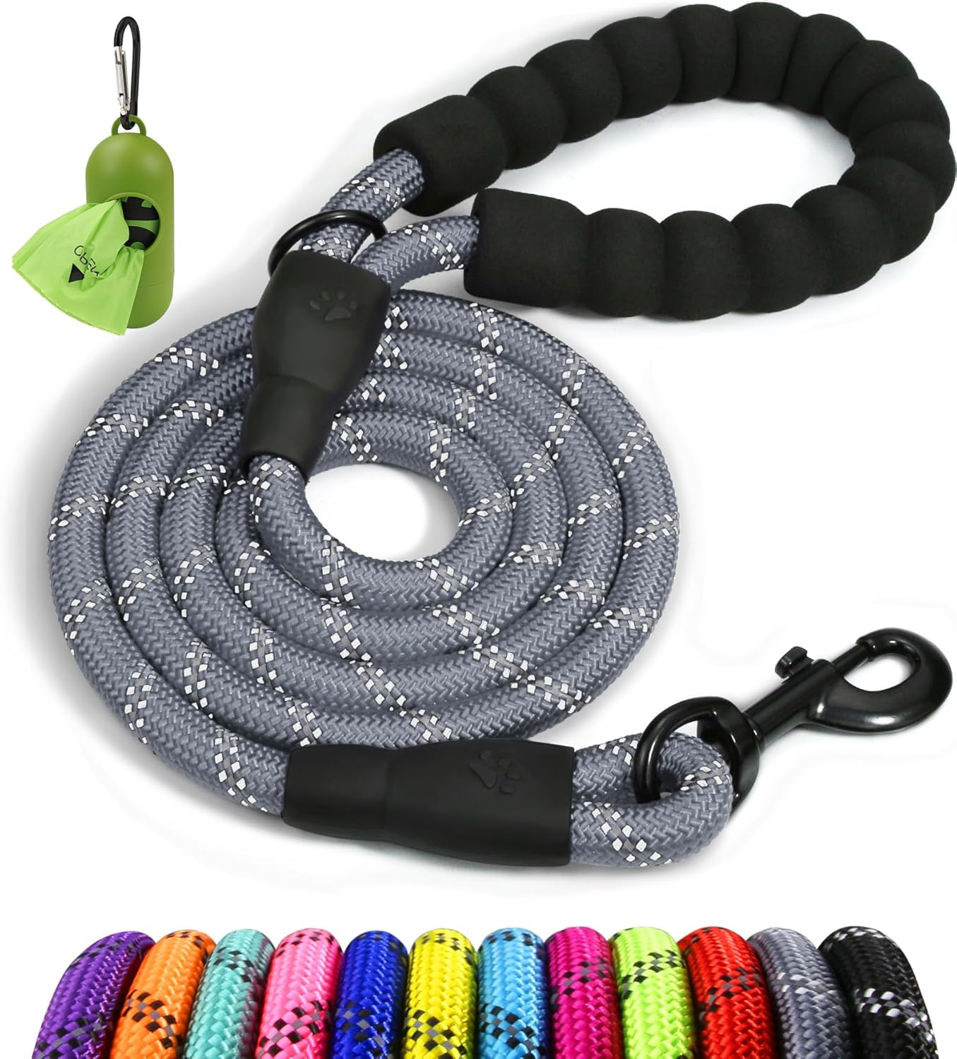 Taglory Rope Dog Lead with Soft Padded Handle, | PetNestUK