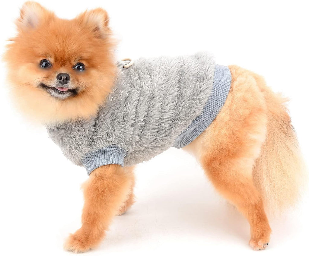 SMALLLEE_LUCKY_STORE Pet Sherpa Fleece Jumper | PetNestUK