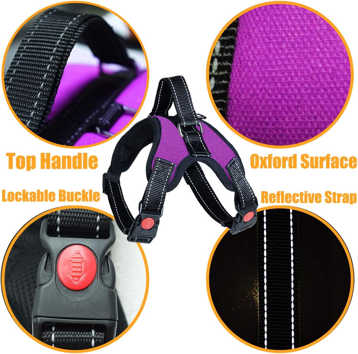 Musonic Adjustable Padded Dog Harness