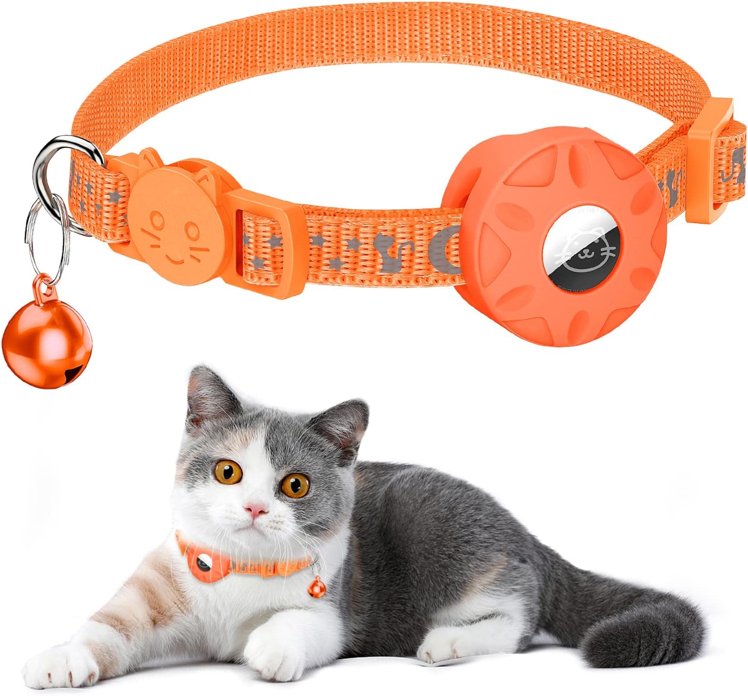 Simket Airtag Cat Collar, Refective Collar for | PetNestUK