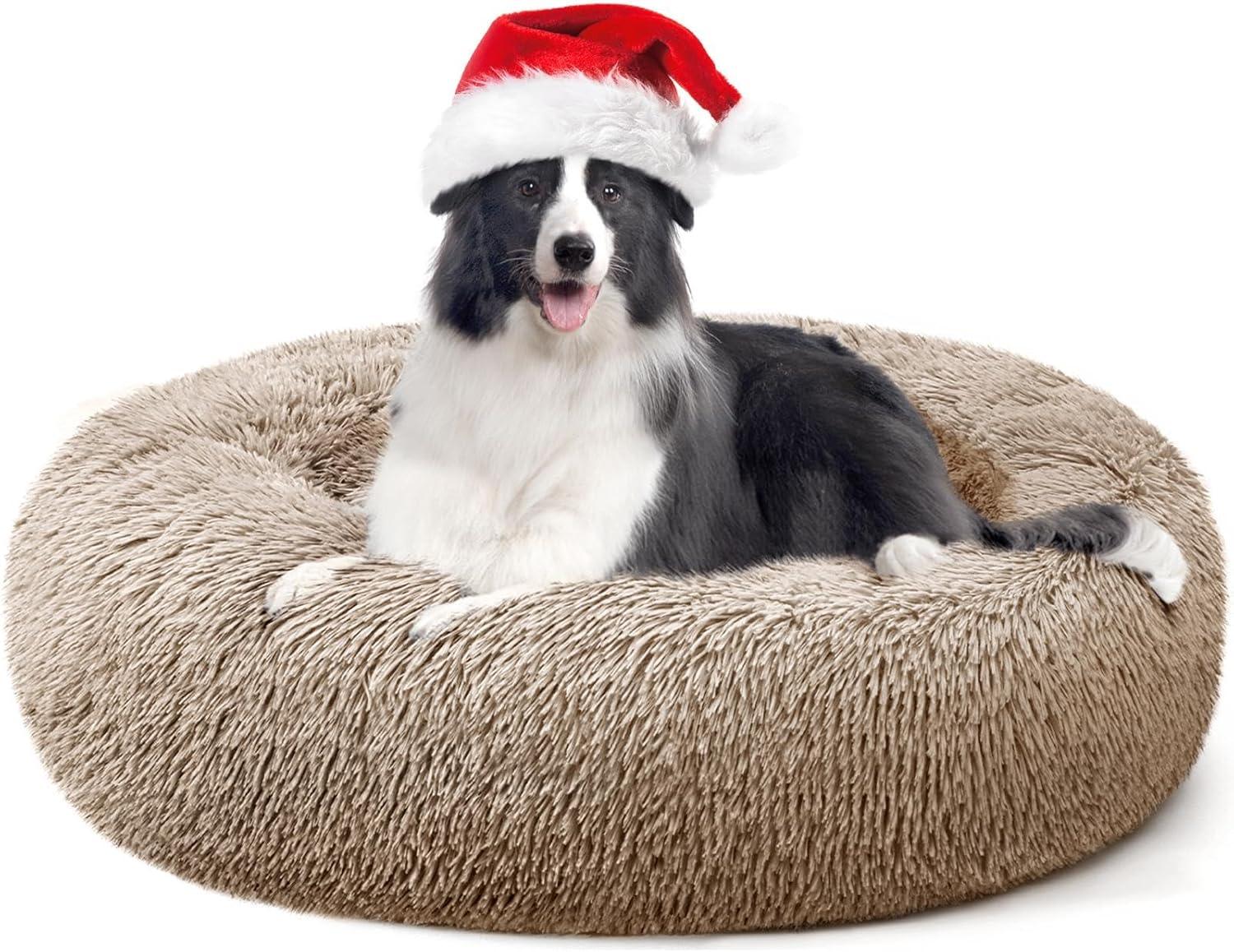 YOJOGEE Calming Donut Puppy Bed for Medium Small | PetNestUK