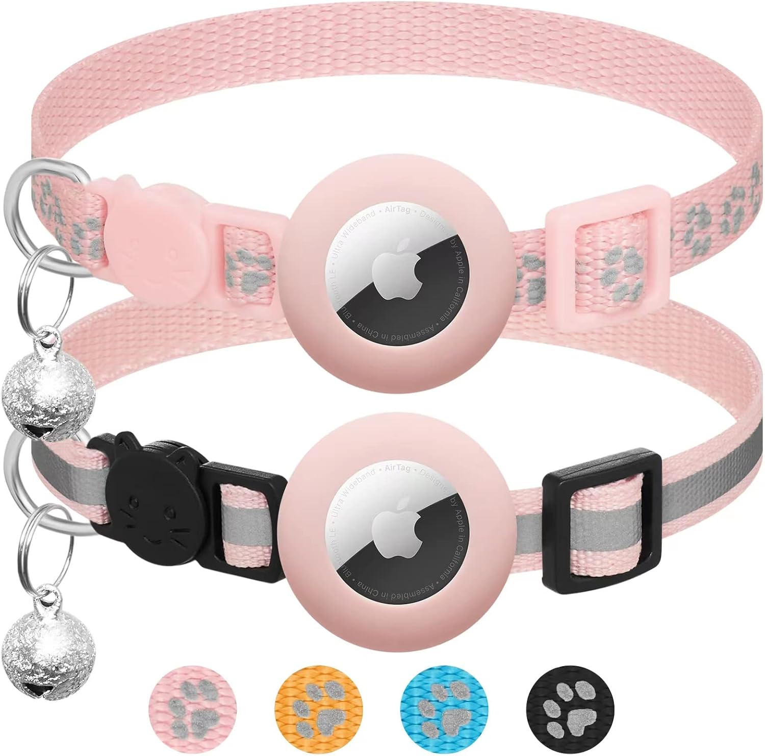2 Pack Airtag Cat Collar Breakaway with | PetNestUK