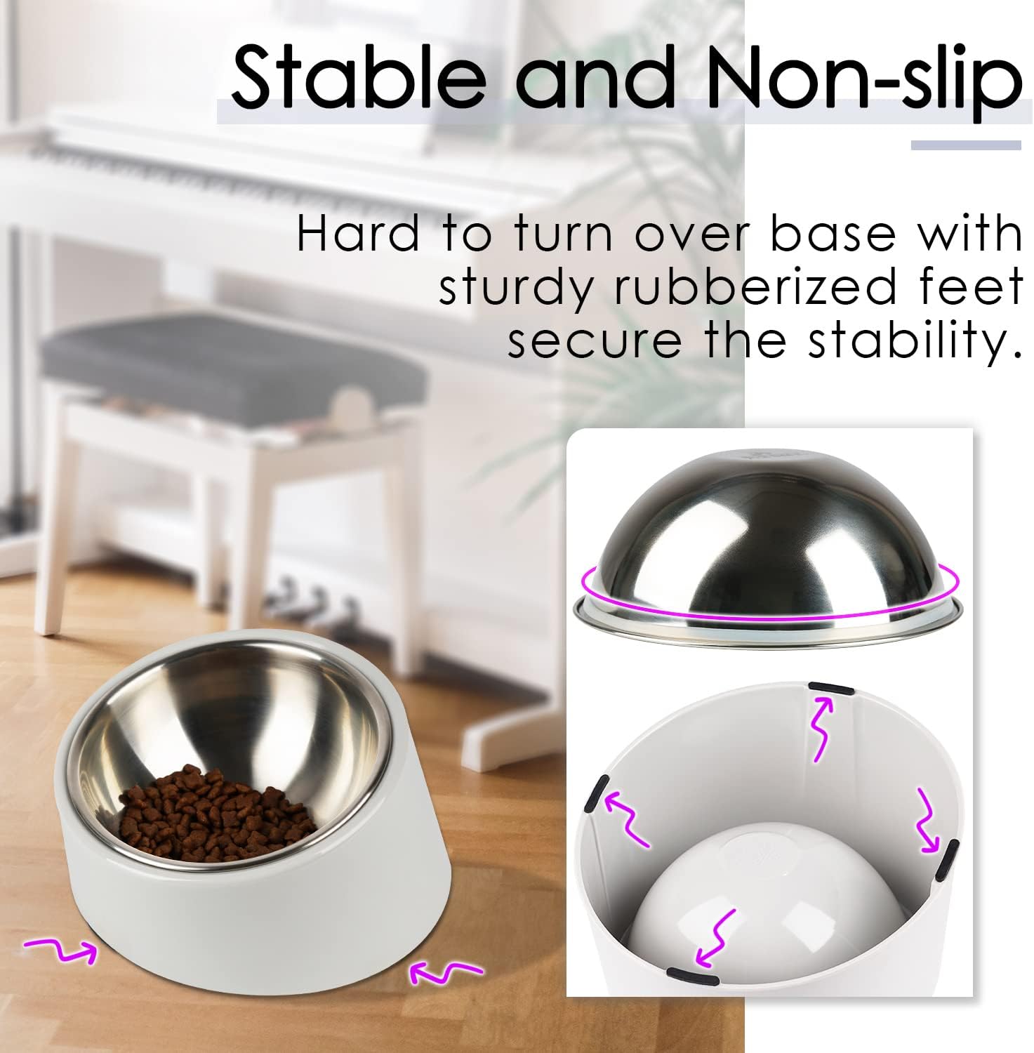 SuperDesign Mess Free 15° Slanted Bowl for Dogs | PetNestUK
