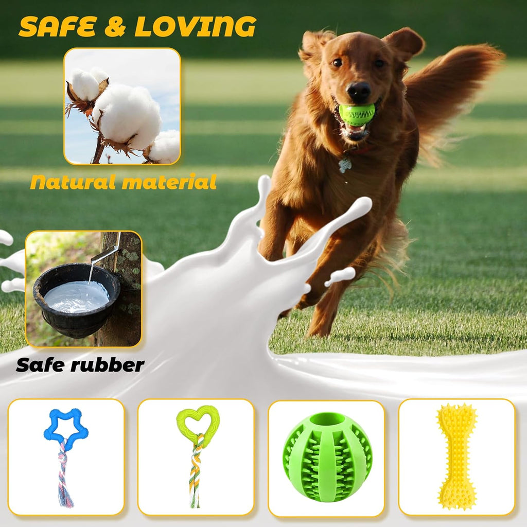 Leipple 20 Pack Luxury Dog Chew Toys for Puppy, | PetNestUK