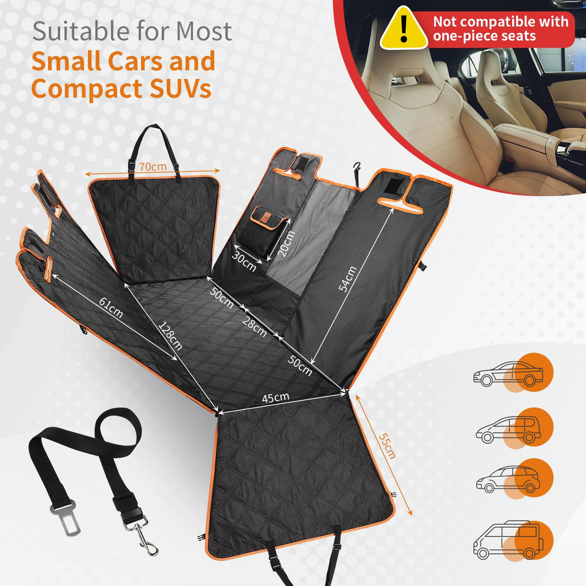 KYG Dog Car Hammock and Seat Cover