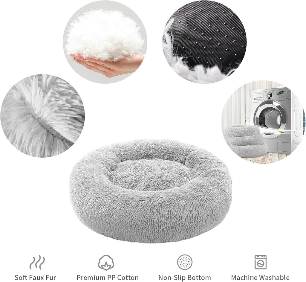 YOJOGEE Calming Donut Puppy Bed for Medium Small | PetNestUK