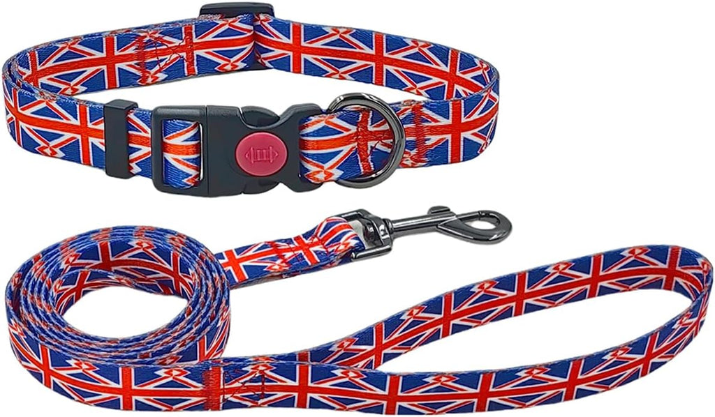 Olahibi Patterned Dog Collar and Lead Sets