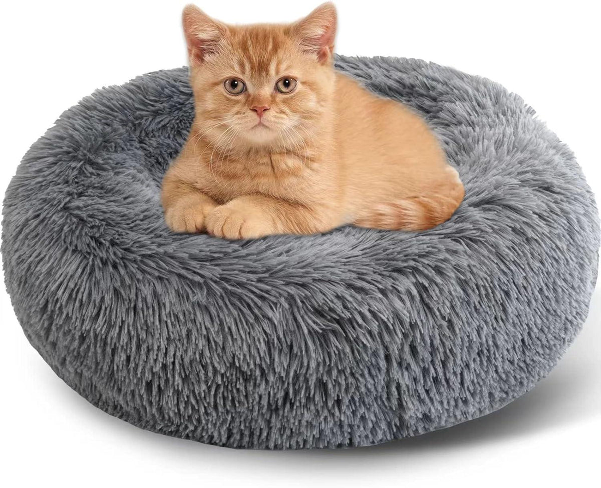 Enjamoy Round Plush Donut Pet Bed