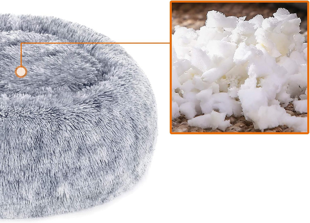 Feandrea Dog Bed, Donut Cat Bed, Fluffy Calming | PetNestUK