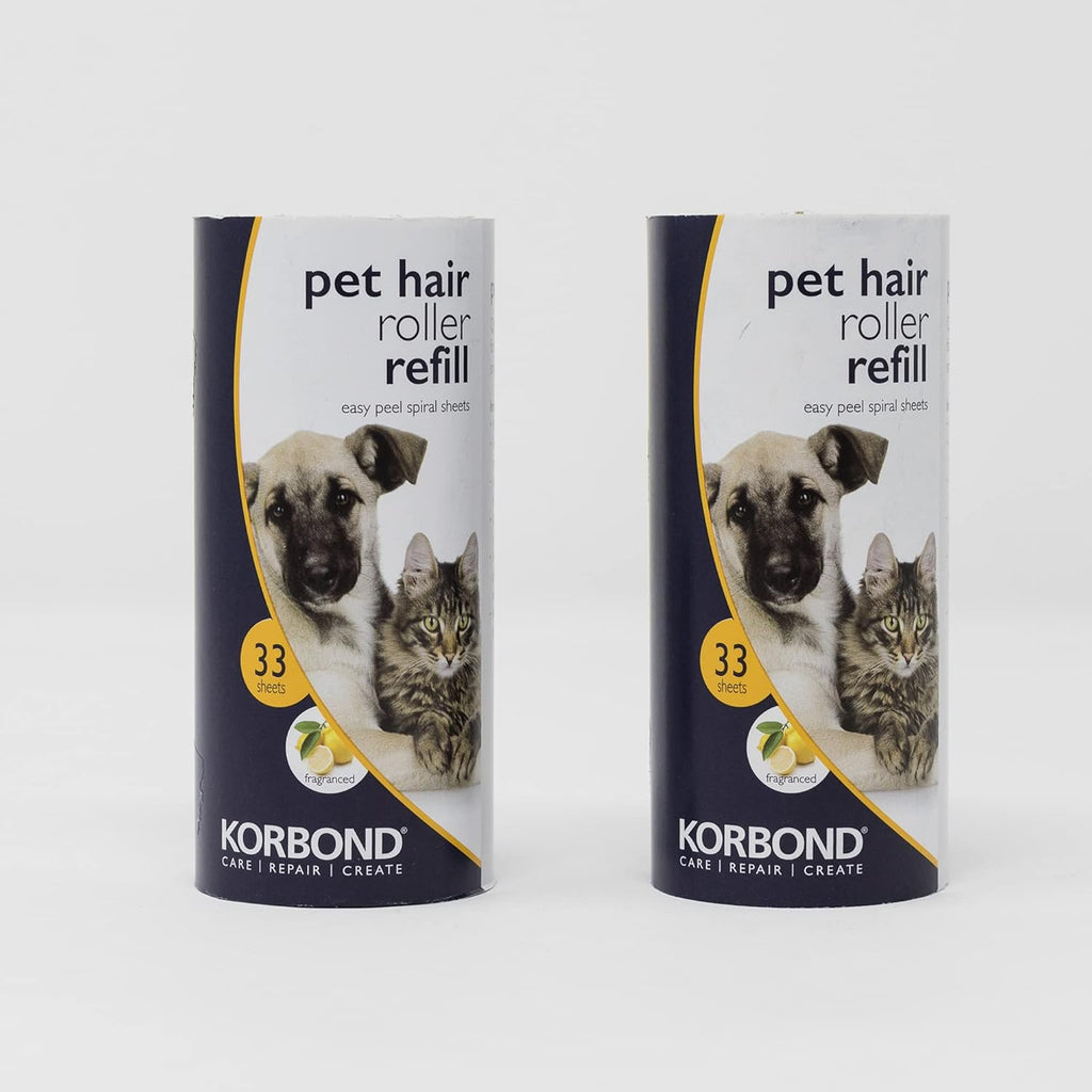 Korbond Pet Lint Roller Refills - 396 Sheets, | PetNestUK