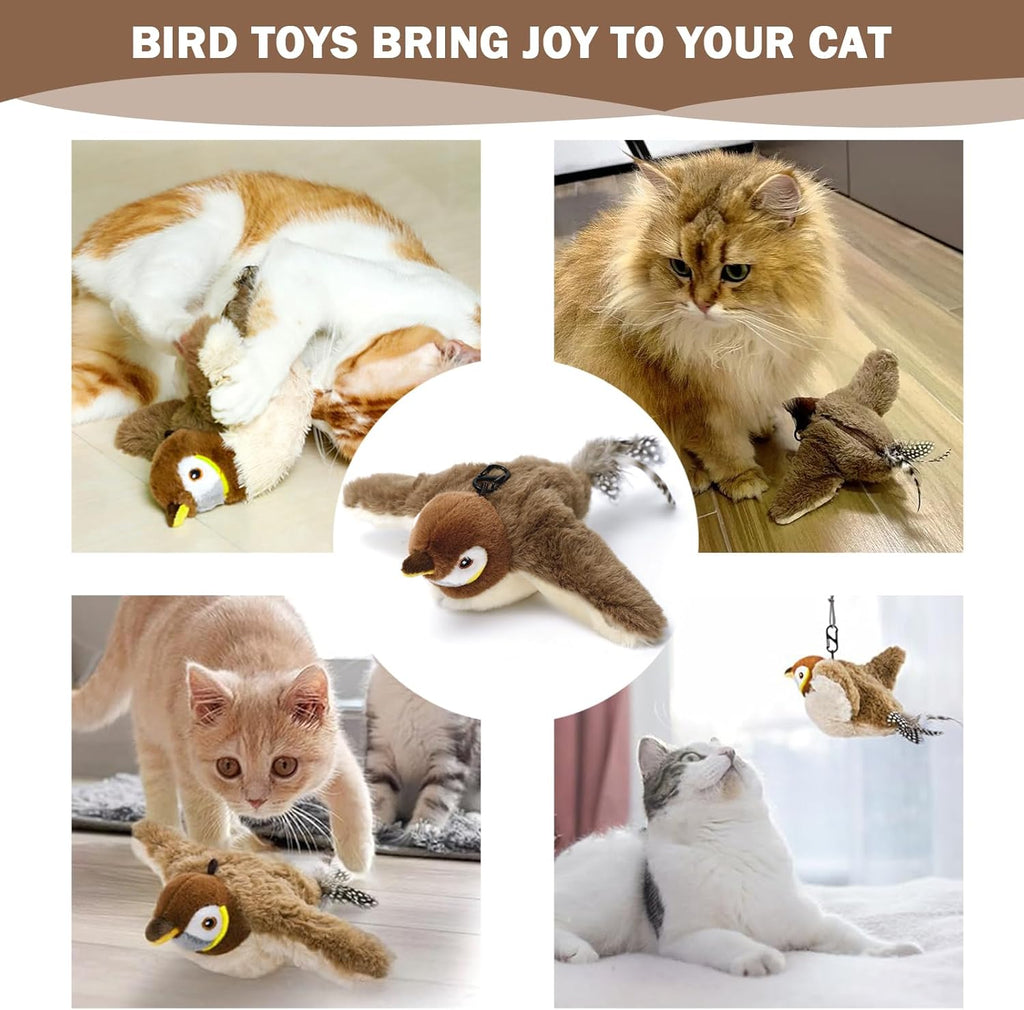 Nepfaivy Cat Toys Flapping Bird | PetNestUK