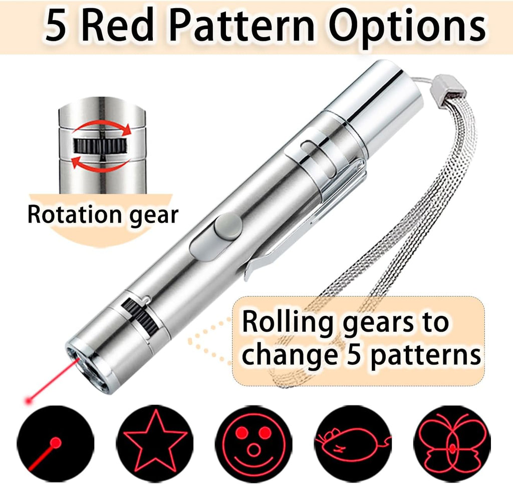 Cakkone Cat Toys, 7 in 1 Function Red Pointer | PetNestUK