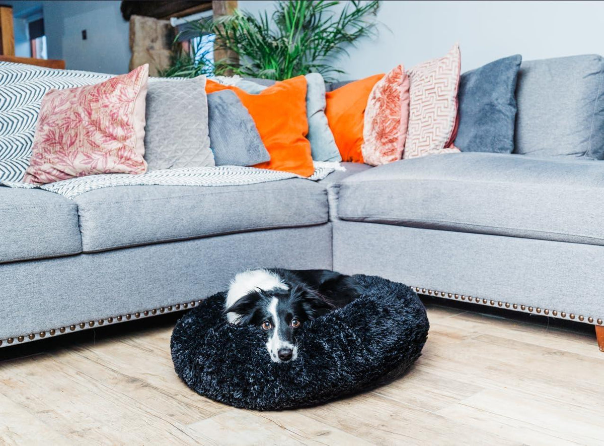 Woof & Whiskers Faux-Fur Donut Pet Bed