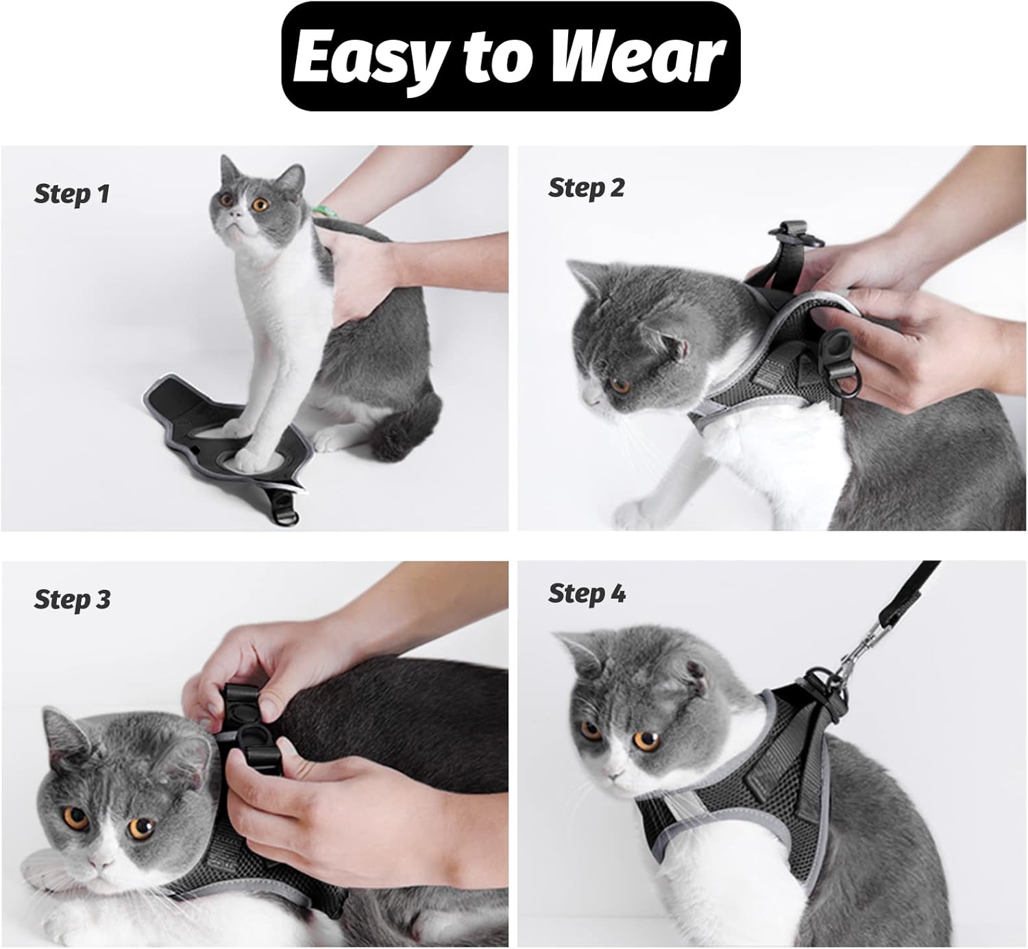 FAYOGOO Cat Harness and Lead Set, Cat Harness | PetNestUK