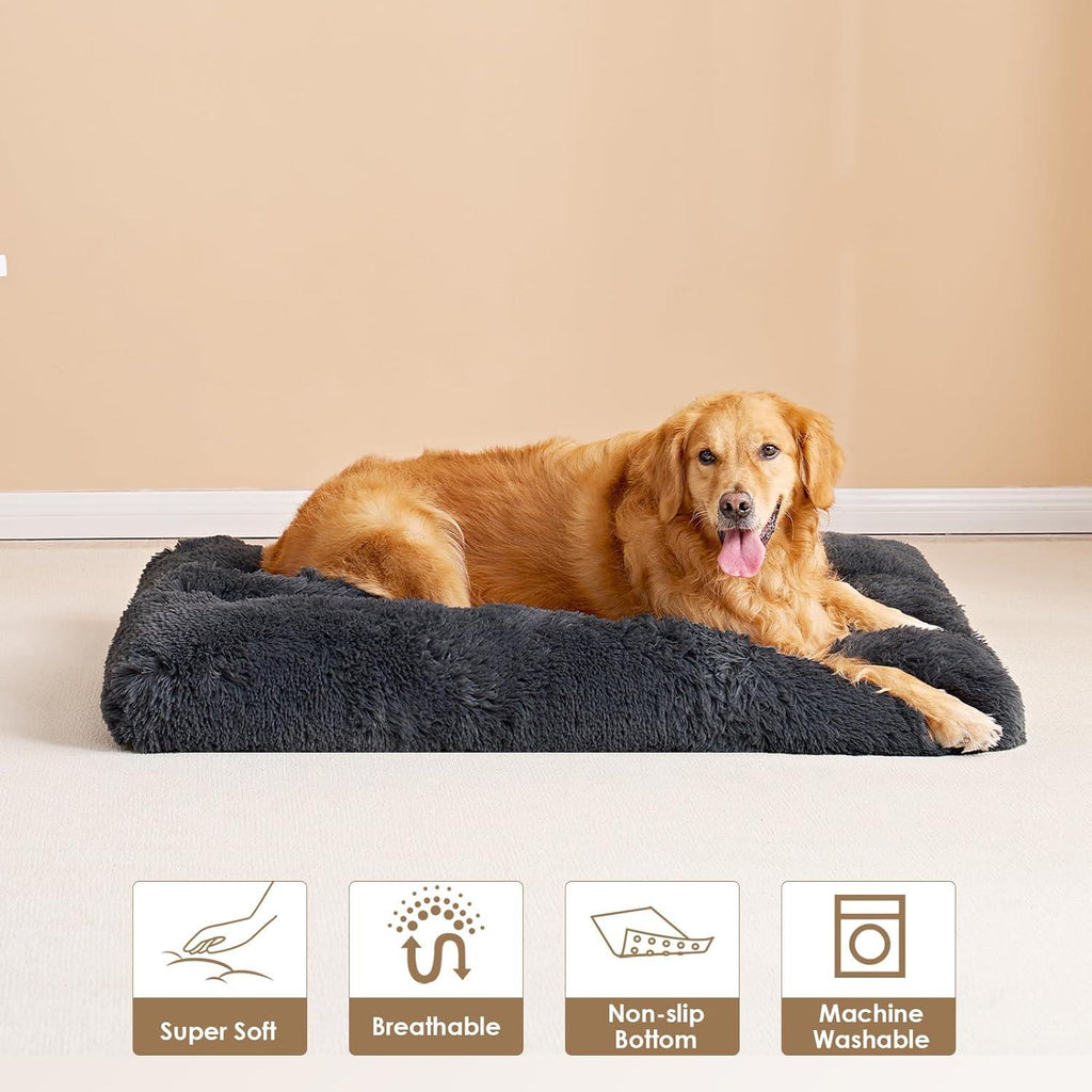EHEYCIGA Calming Dog Bed Medium, Fluffy Anti | PetNestUK
