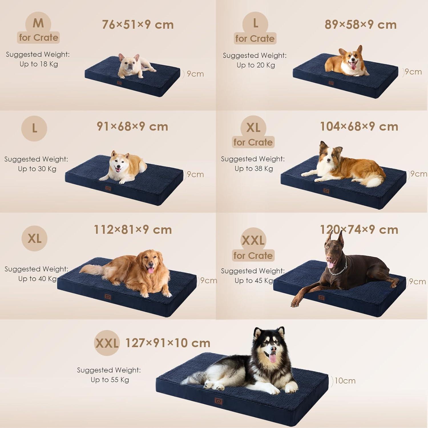 EHEYCIGA Orthopedic Dog Beds Small, Medium, | PetNestUK