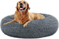 MFOX Calming Dog Bed Cat Bed Donut, Faux Fur | PetNestUK