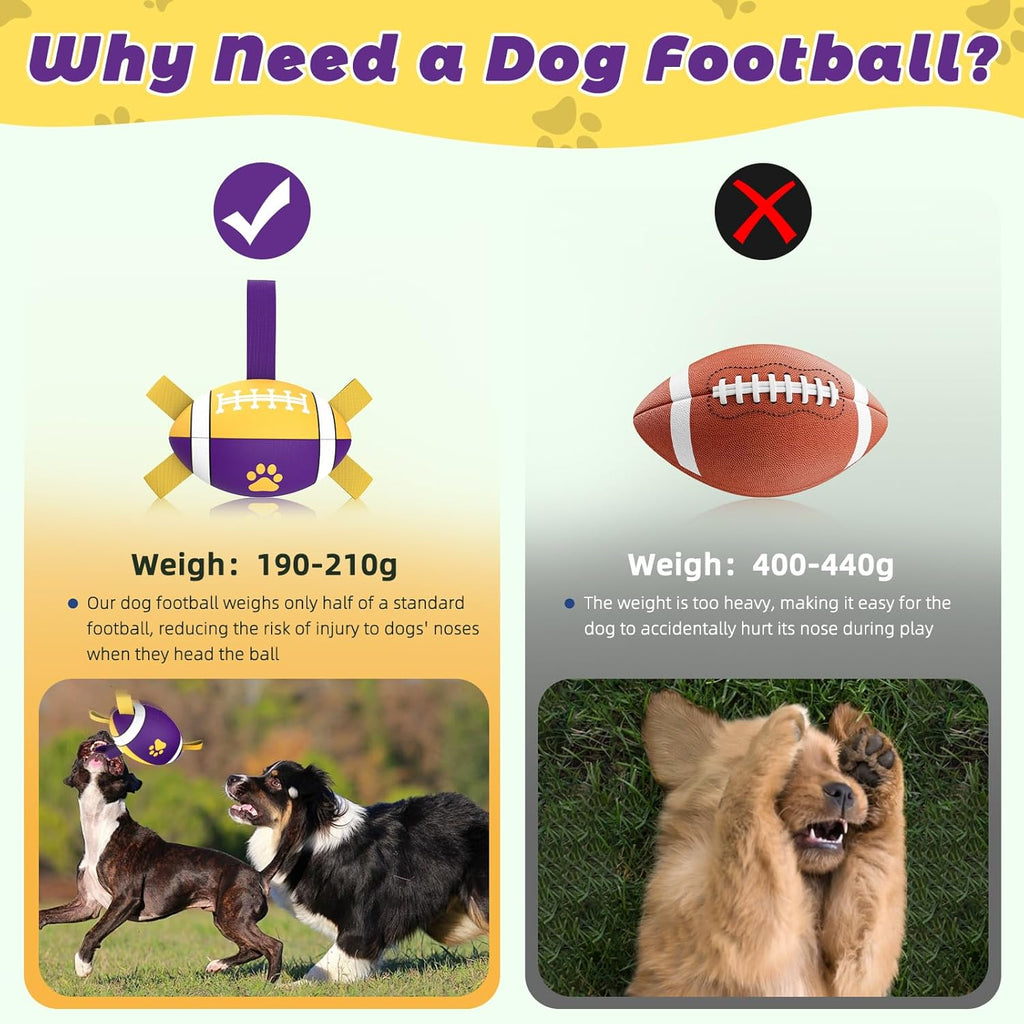 HETOO Interactive Dog Football Toys with Grab | PetNestUK