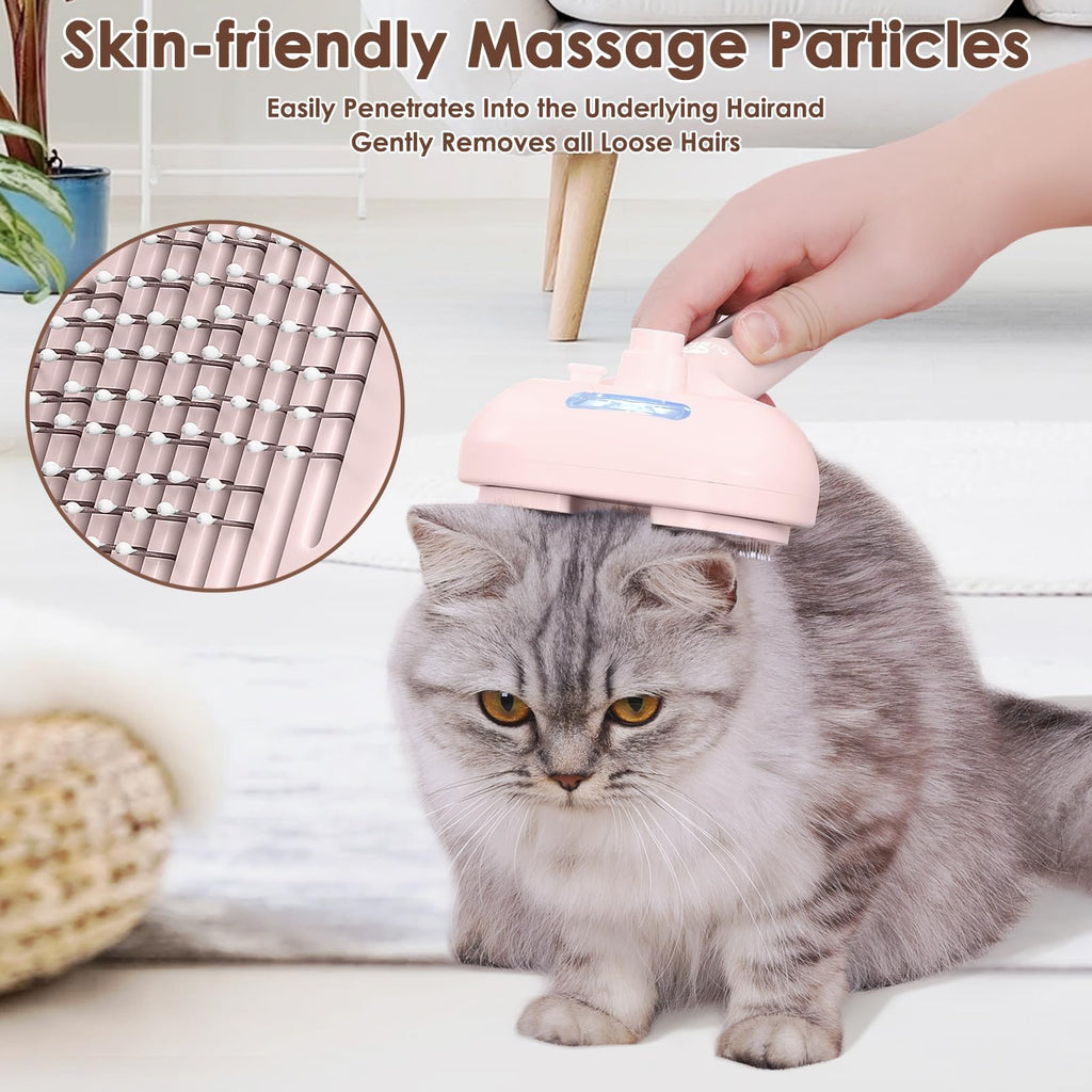 Pet Steam Brush for Dogs & Cats Hair Shedding | PetNestUK
