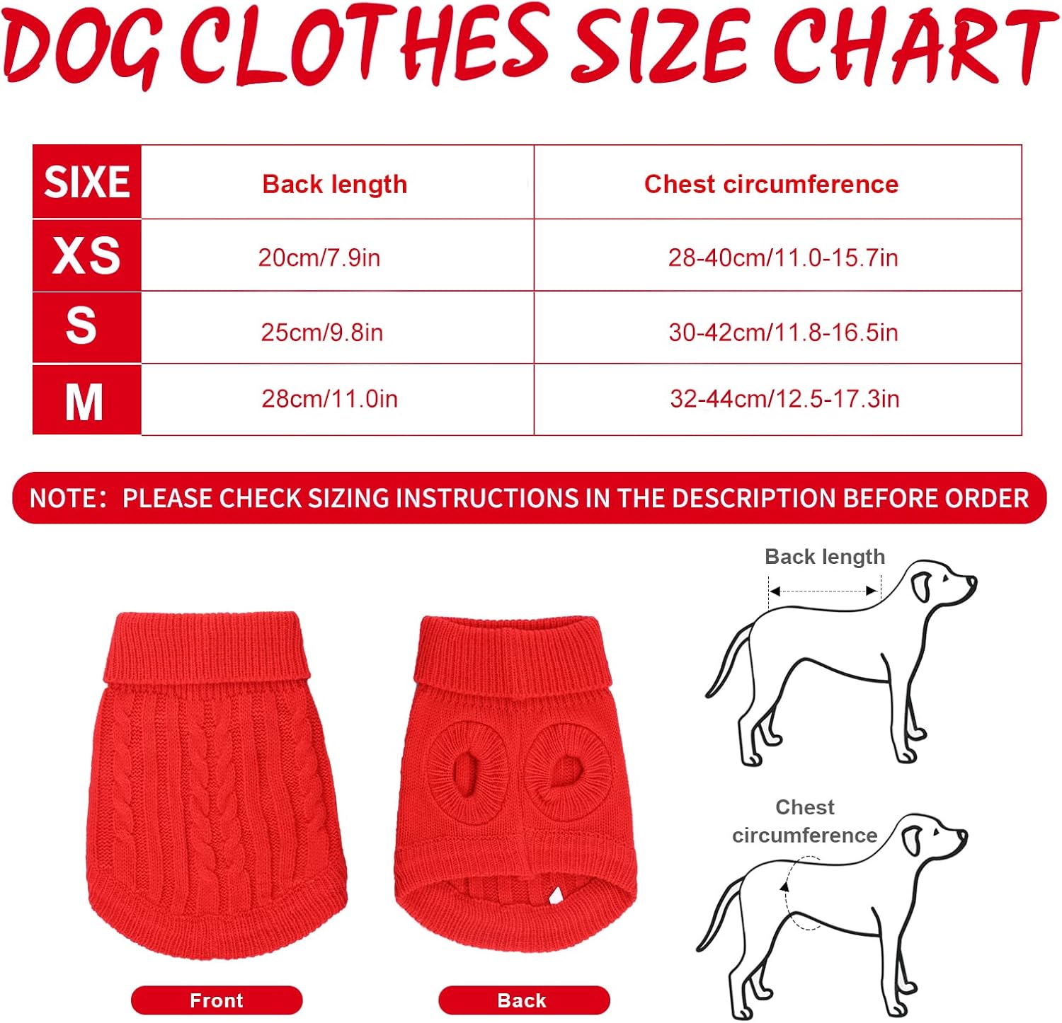 Small Dog Jumper, Warm Puppy Sweater for Small | PetNestUK
