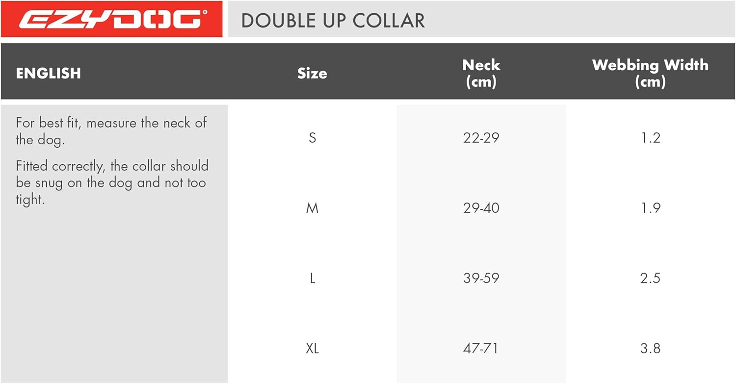 EZYDOG Double Up Dog Collar | PetNestUK