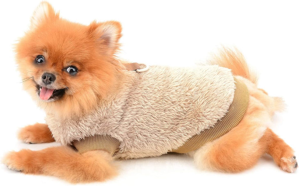 SMALLLEE_LUCKY_STORE Pet Sherpa Fleece Jumper | PetNestUK