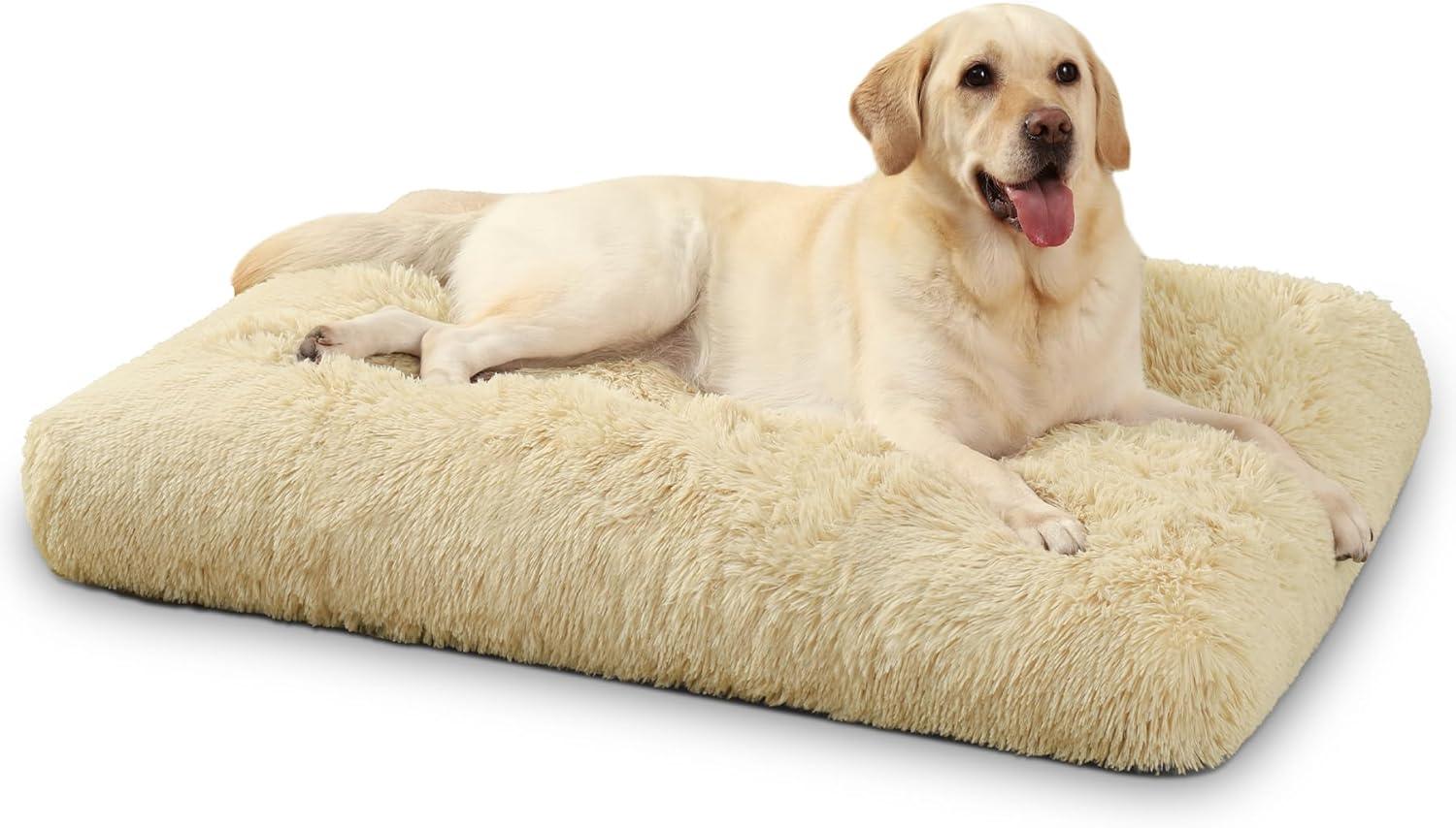 KSIIA Large Dog Bed Washable, Calming Dog Bed, | PetNestUK