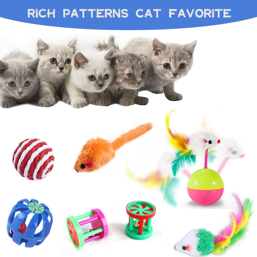 20 Pcs Cat Toys for Indoor Kitten, Collapsible | PetNestUK