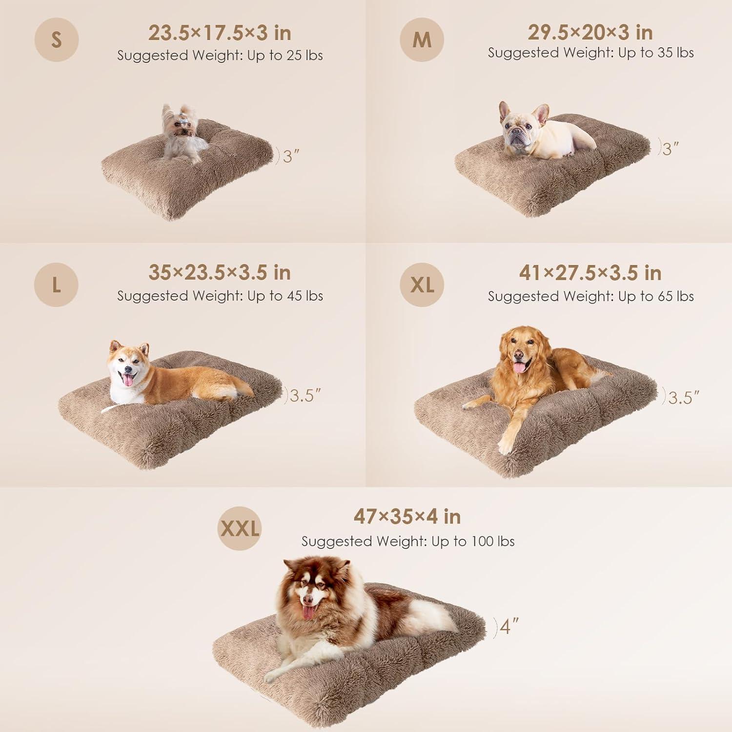 EHEYCIGA Calming Dog Bed Medium, Fluffy Anti | PetNestUK