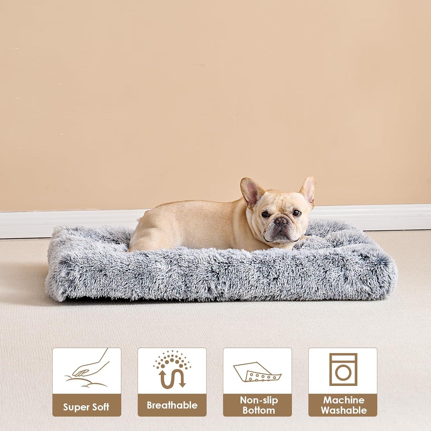 EHEYCIGA Calming Dog Bed Medium, Fluffy Anti | PetNestUK