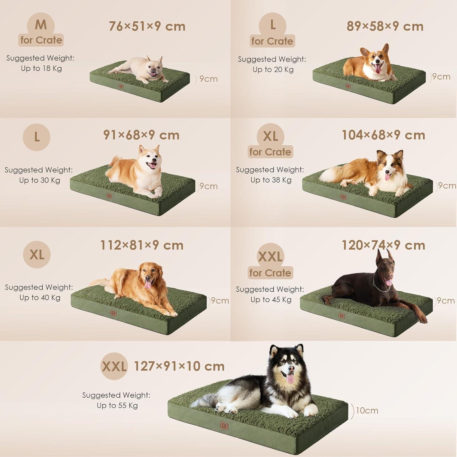 EHEYCIGA Orthopedic Dog Beds Small, Medium, | PetNestUK